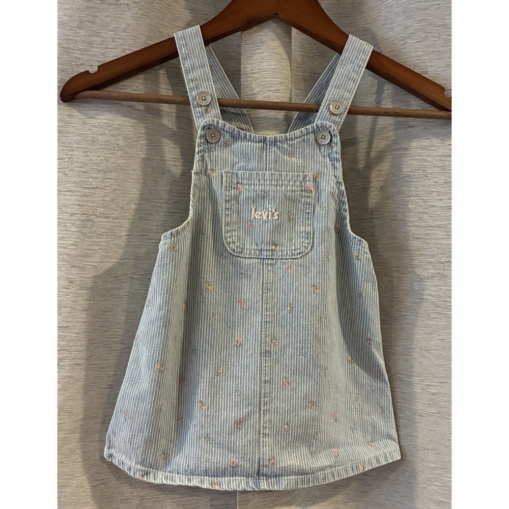 Levi's Baby Floral Overall Dress Size‎ 18 Months Summer